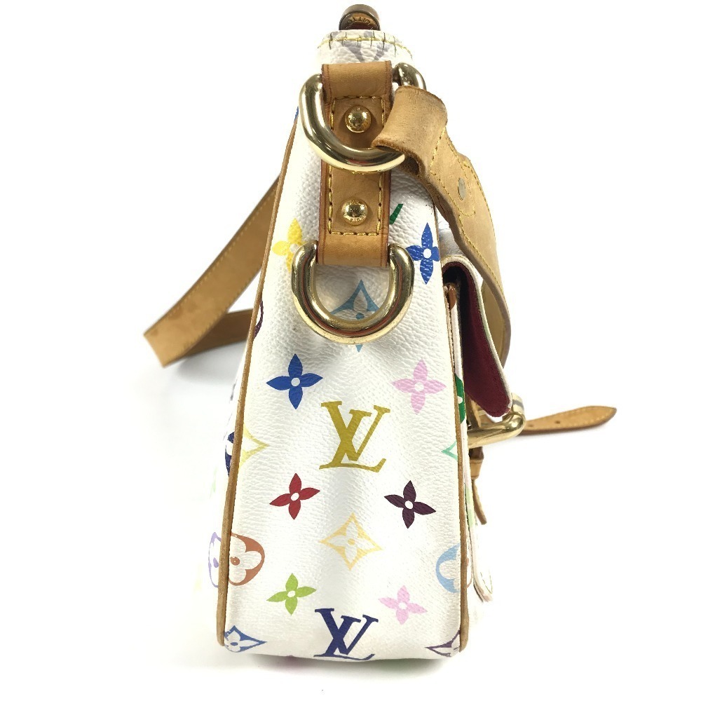 LOUIS VUITTON Multicolor Lodge Bag Crossbody Shoulder Blanc White - Picture 3 of 15